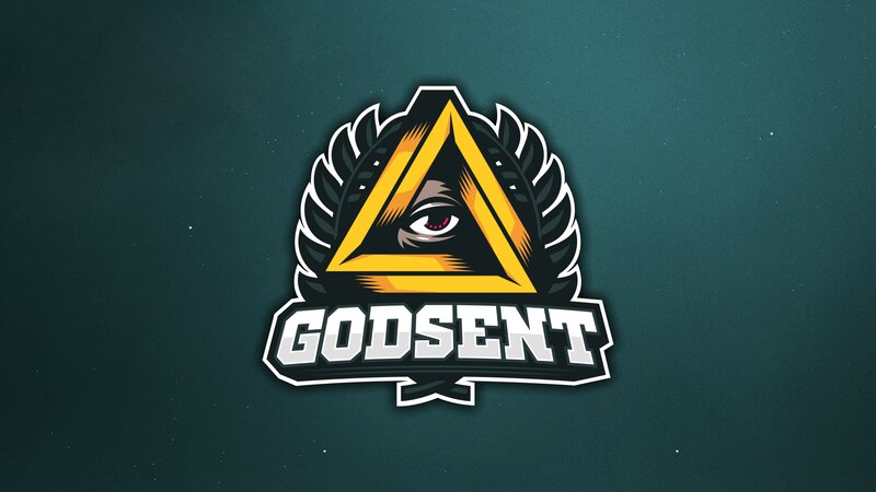 Logo with Eye and Triangle — Green