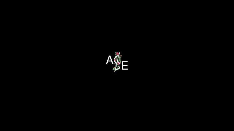 Logo with Floral Design