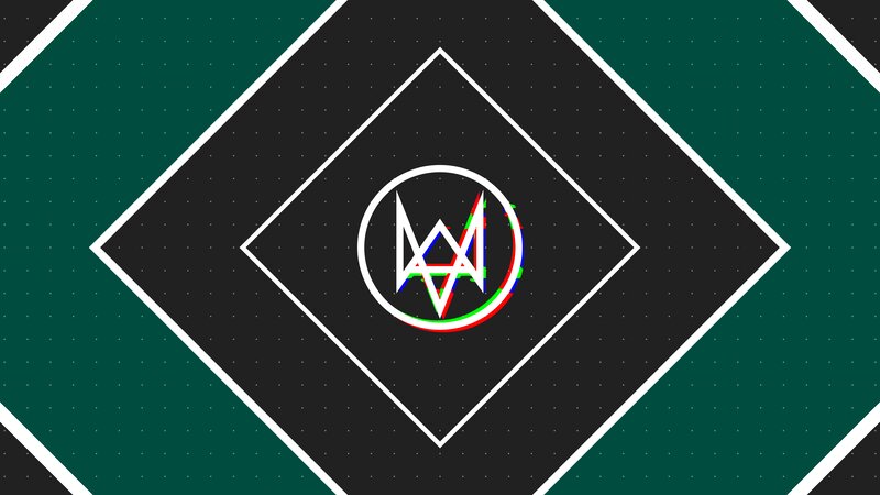 Logo with Glitch Effect — Black