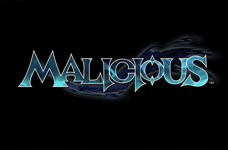 Logo with Stylized Text — Black