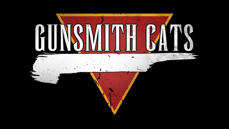 Logo with Text and Triangles