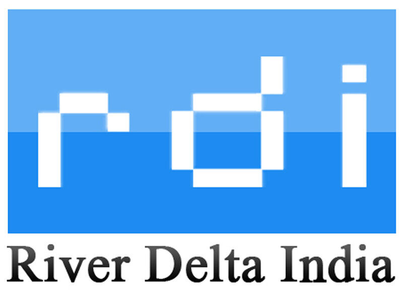Logo with Text — Blue