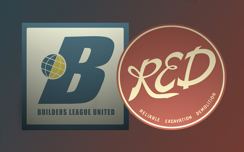 Logos of Builders League United and R&D