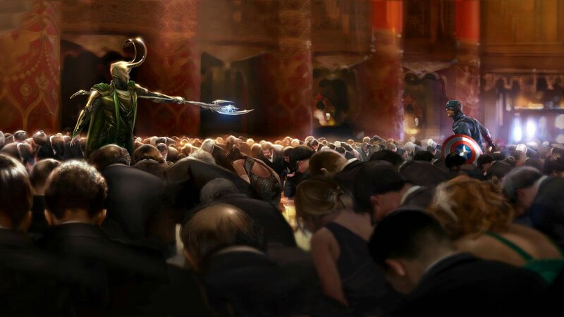 Loki and Captain America