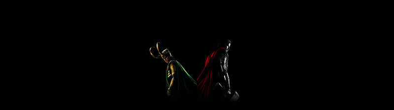 Loki and Thor Standing