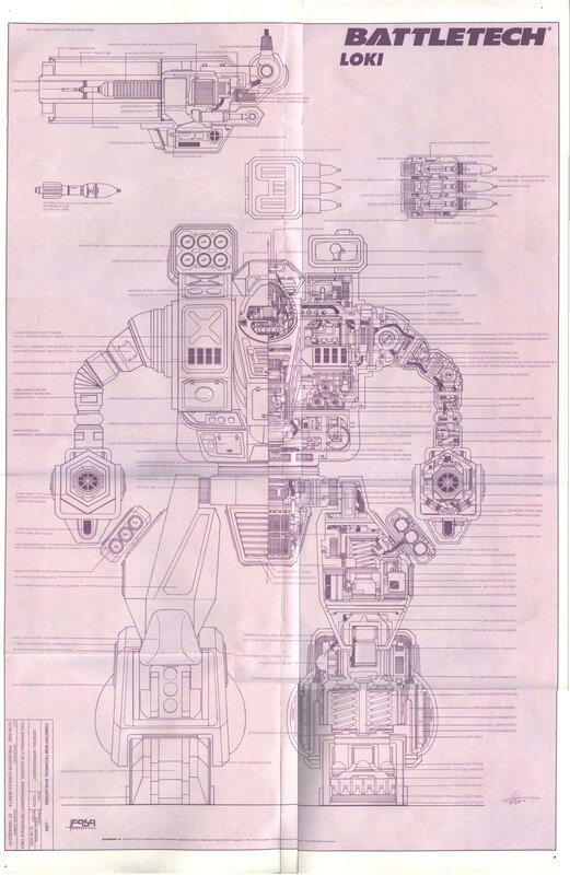 Loki BattleTech mech schematic