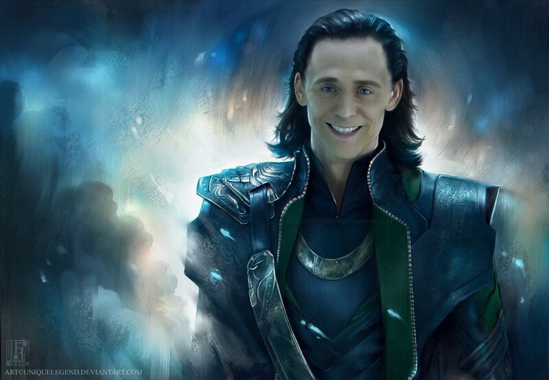 Loki Character Portrait — Blue