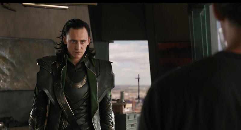 Loki in a dark room