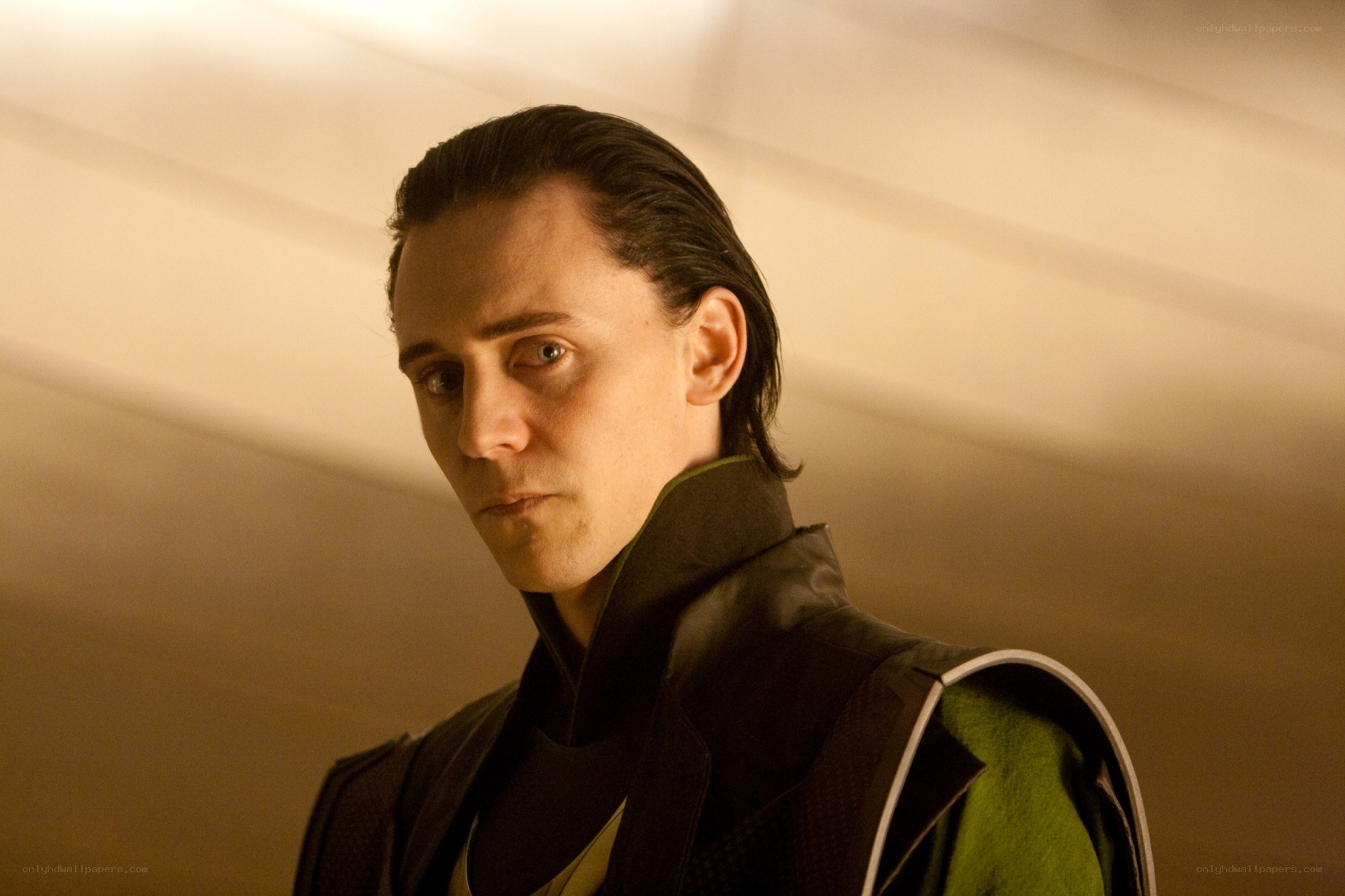 Loki in a dimly lit room