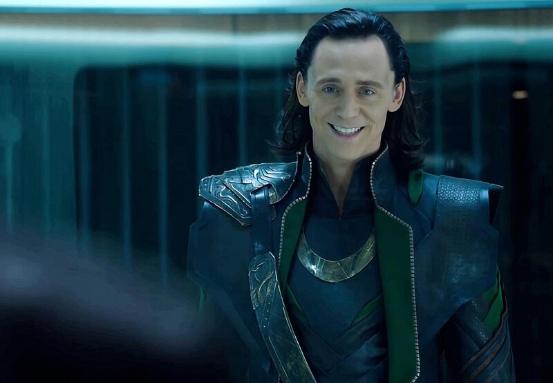 Loki in armor smiling