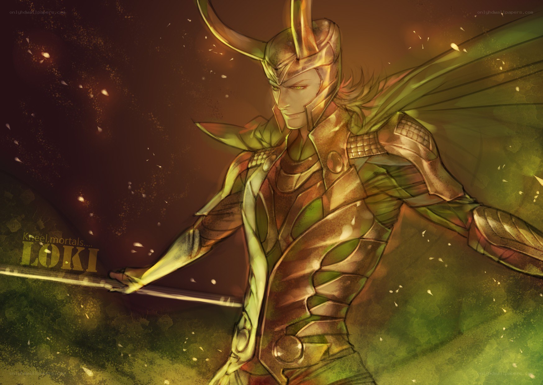 Loki in golden armor