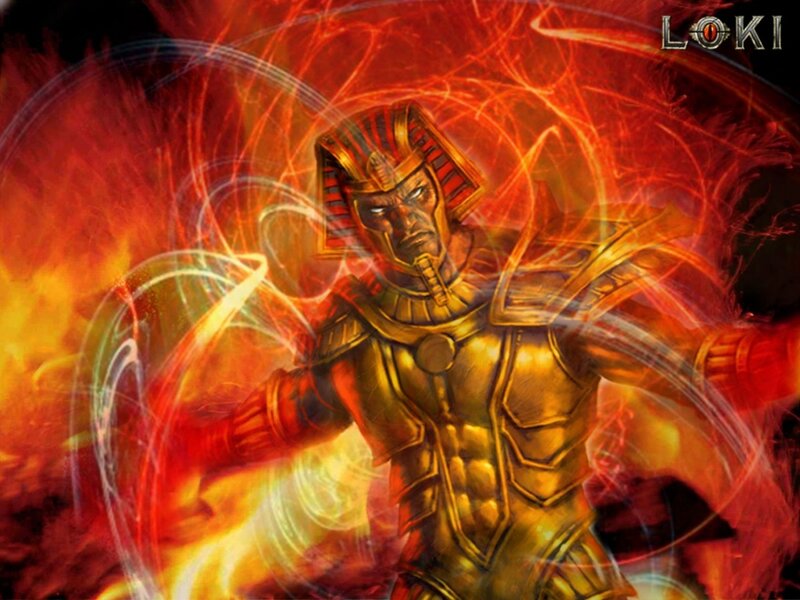 Loki in golden armor