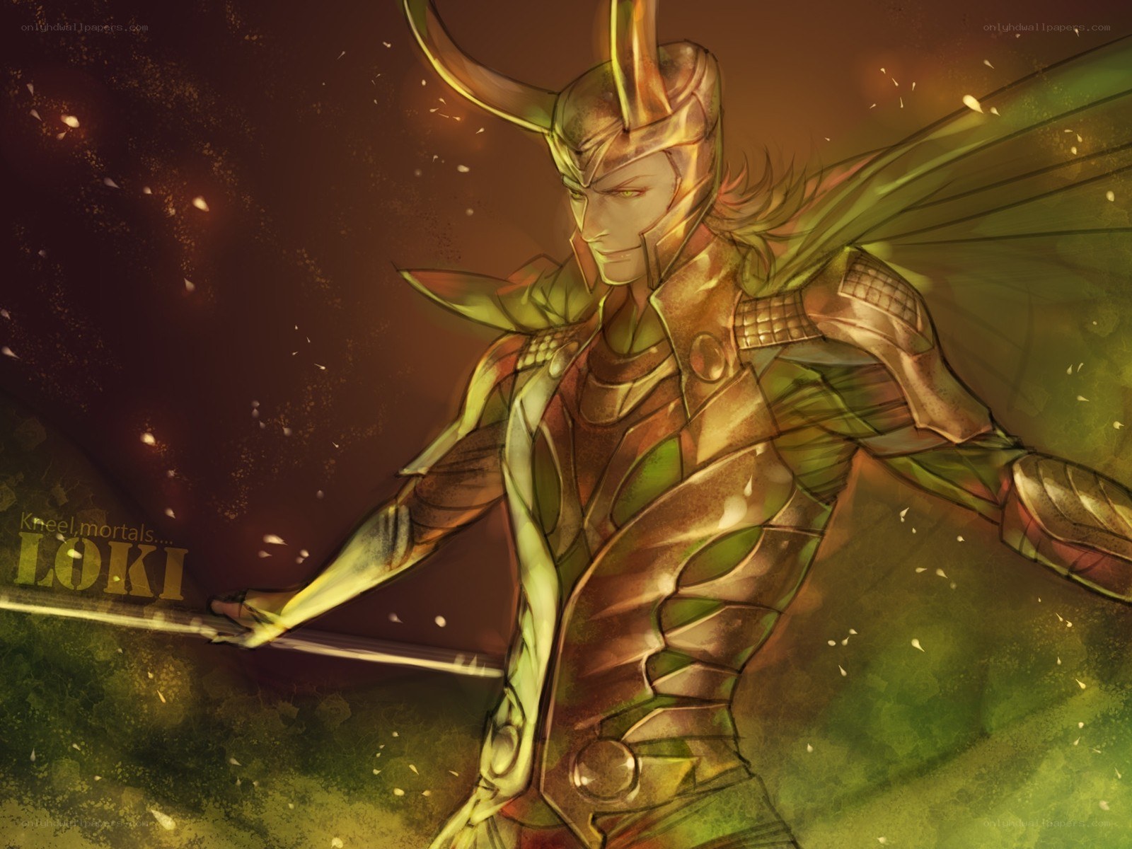 Loki in golden armor
