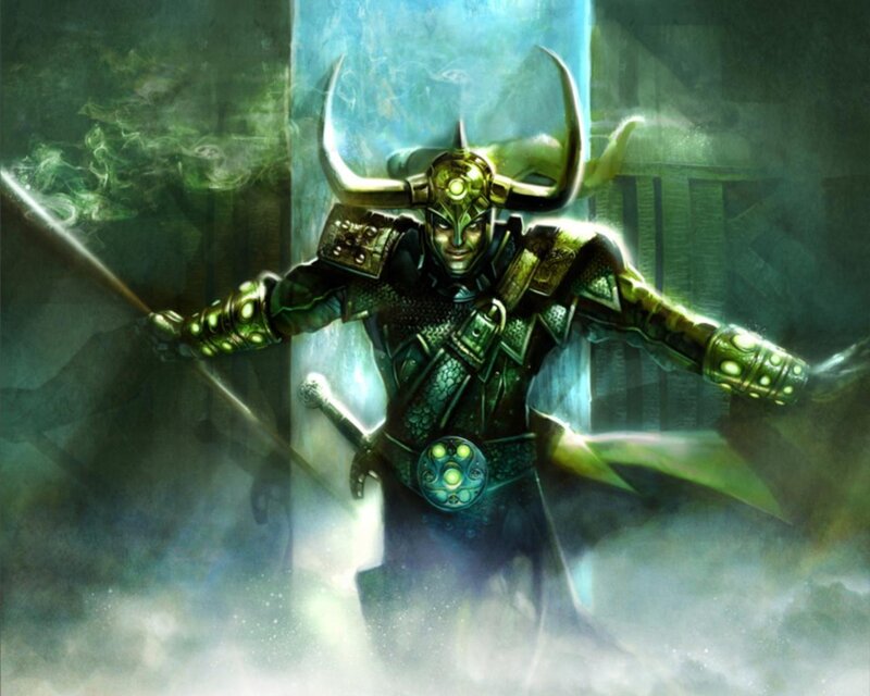 Loki in green armor