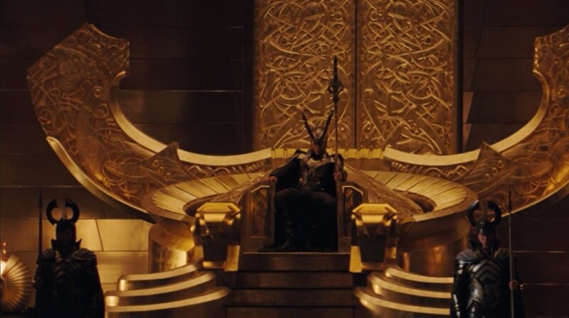 Loki on the throne