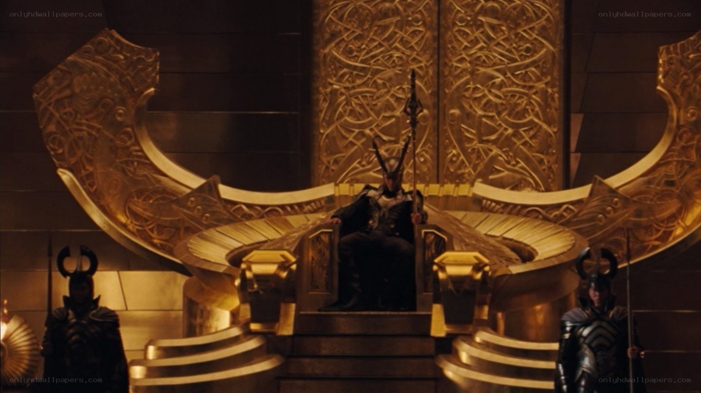 Loki on the throne