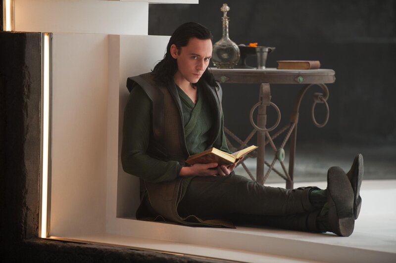 Loki reading a book