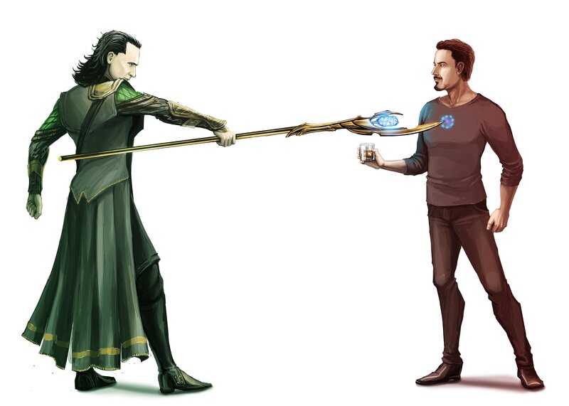 Loki vs Tony Stark