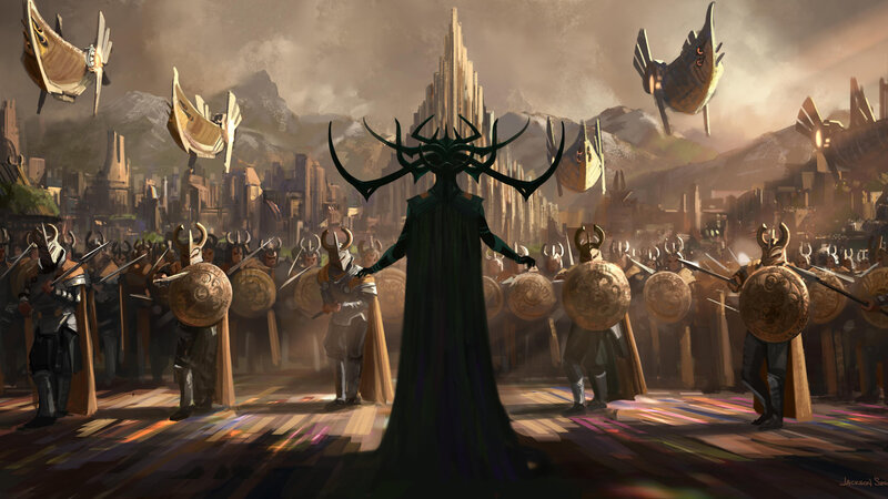 Loki with Asgardian Soldiers