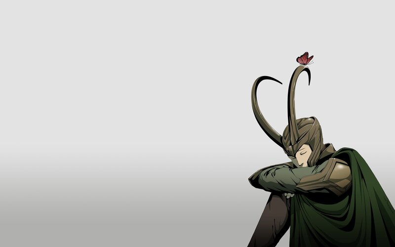 Loki with Butterfly — Green