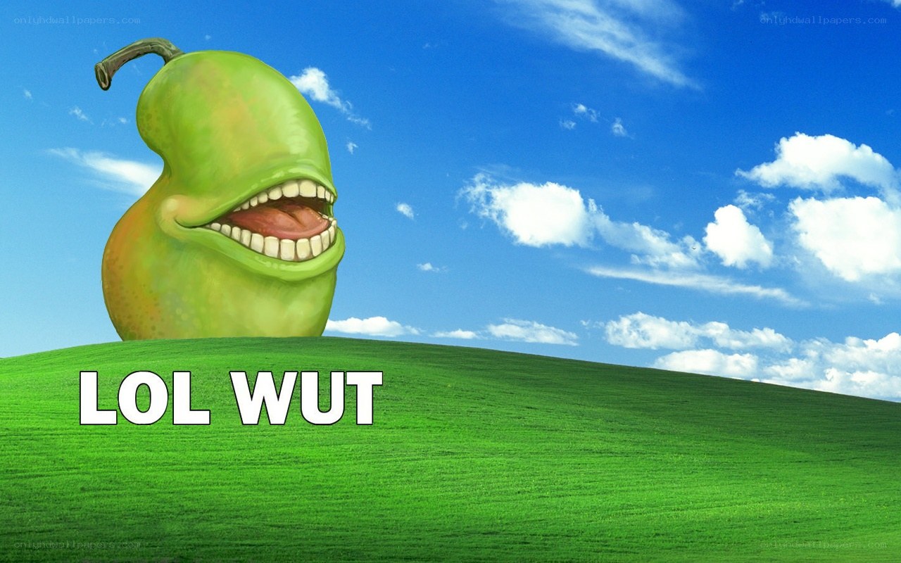 lol wut pear meme
