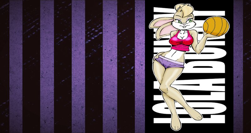 Lola Bunny Holding Basketball