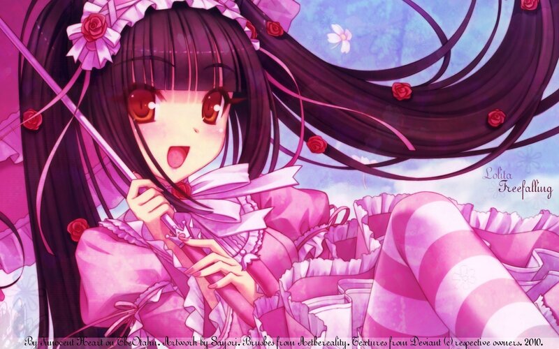Lolita in pink dress