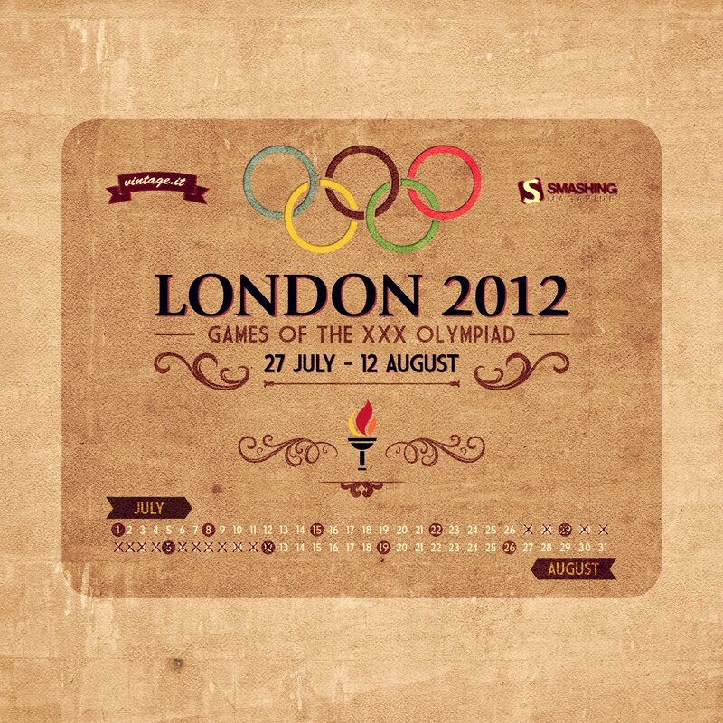 London 2012 Olympics Poster — Brown, Formal