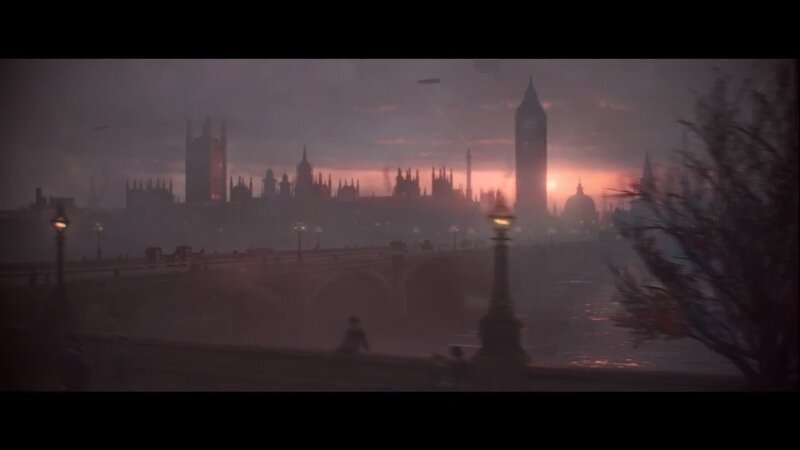 London at dusk with Big Ben