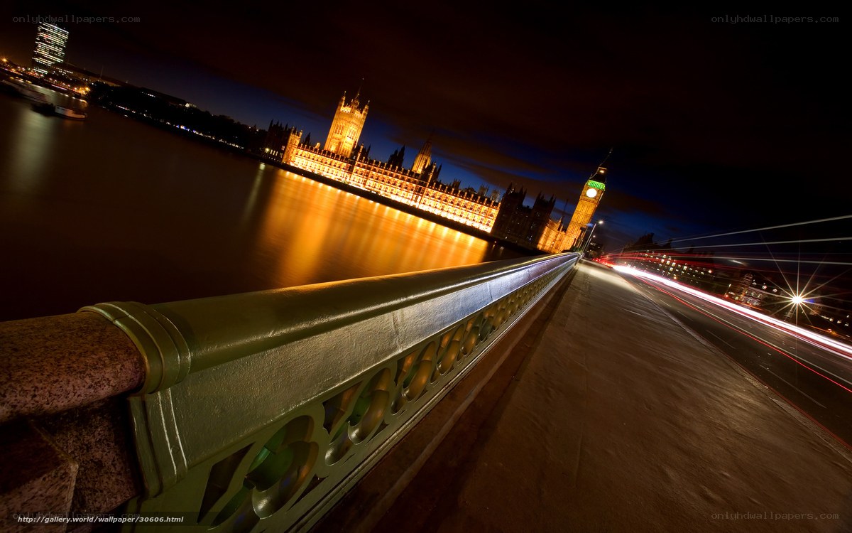 London at Night with Big Ben