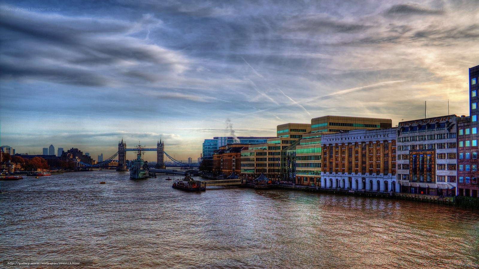 London Bridge at dusk