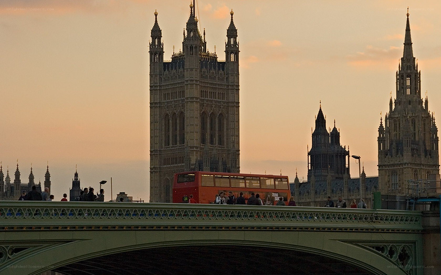 London bridge at sunset
