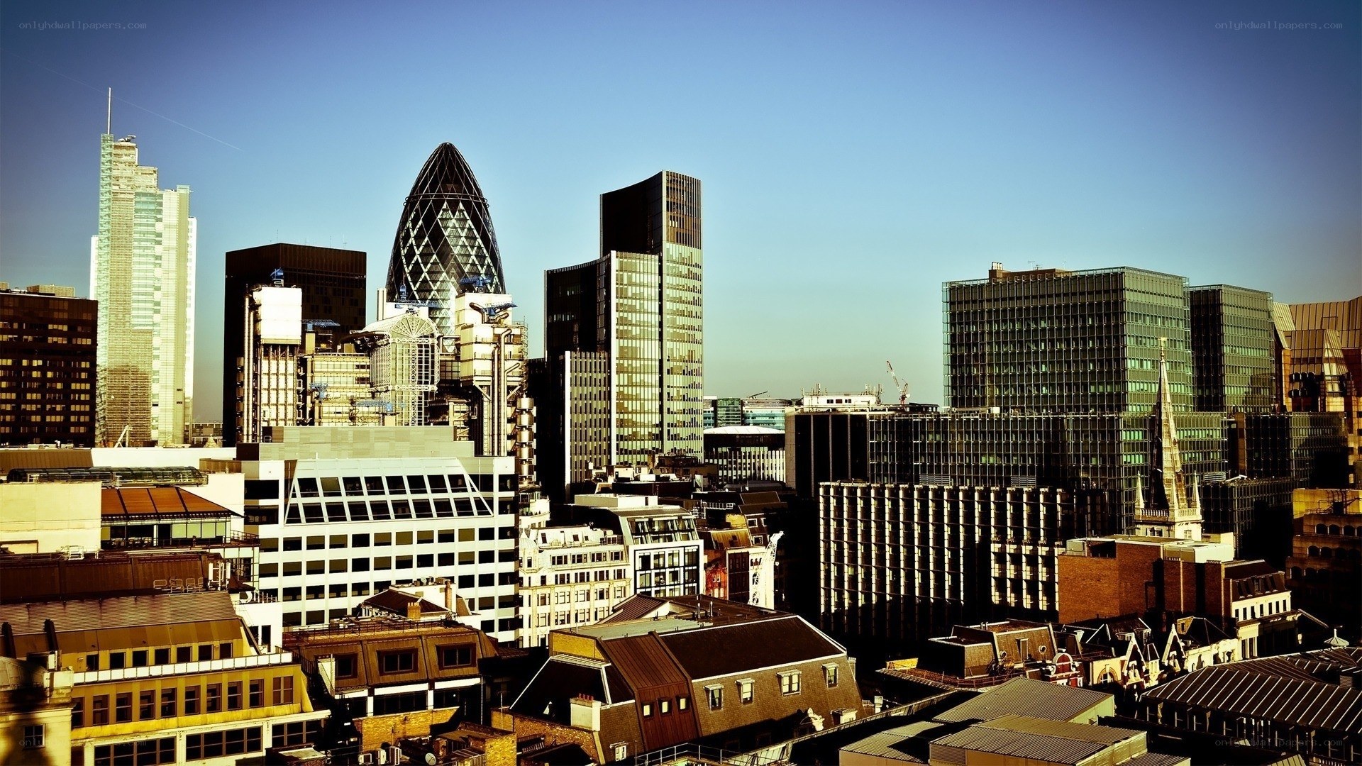 London city skyline view