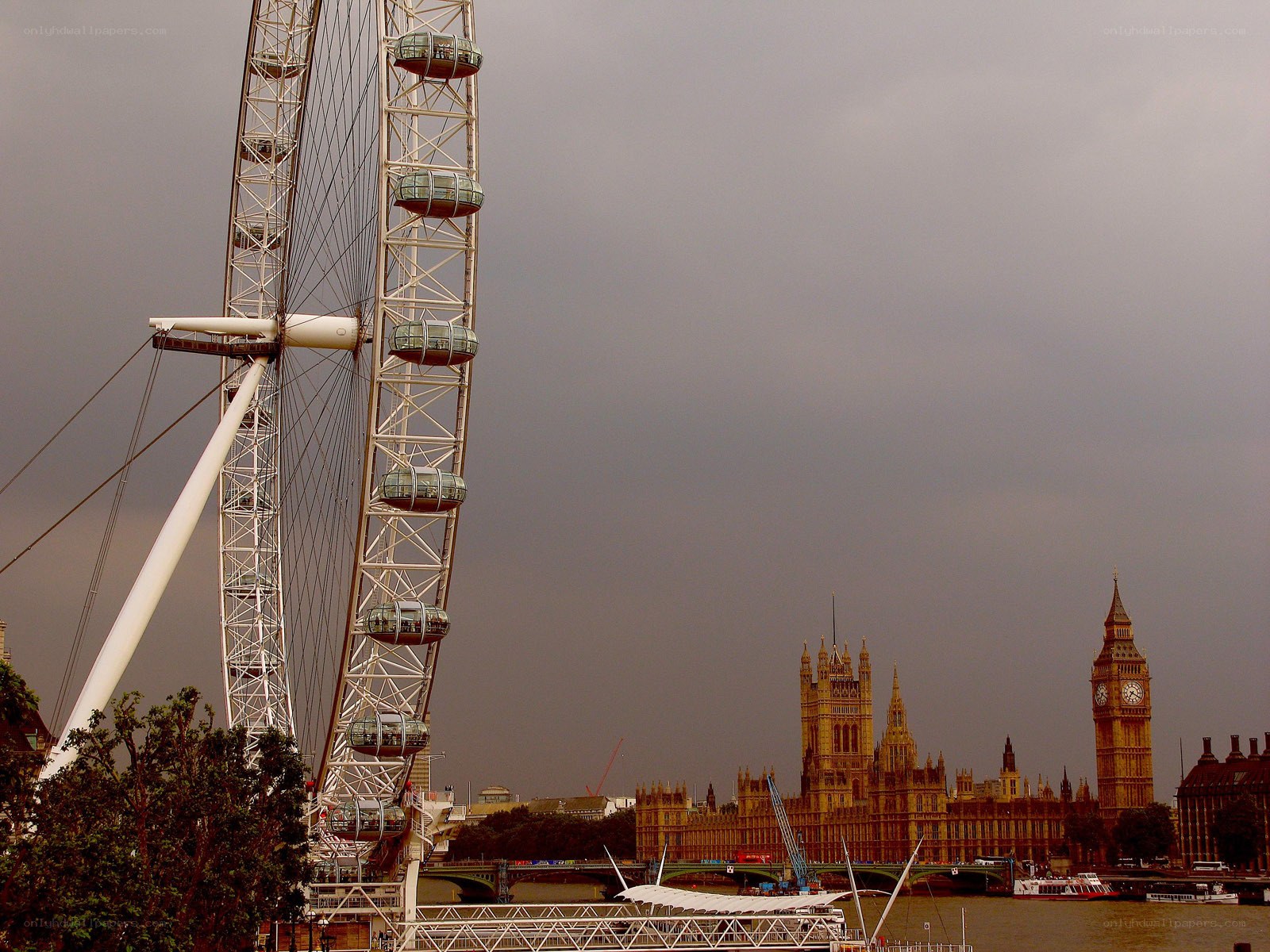 London Eye and Big Ben