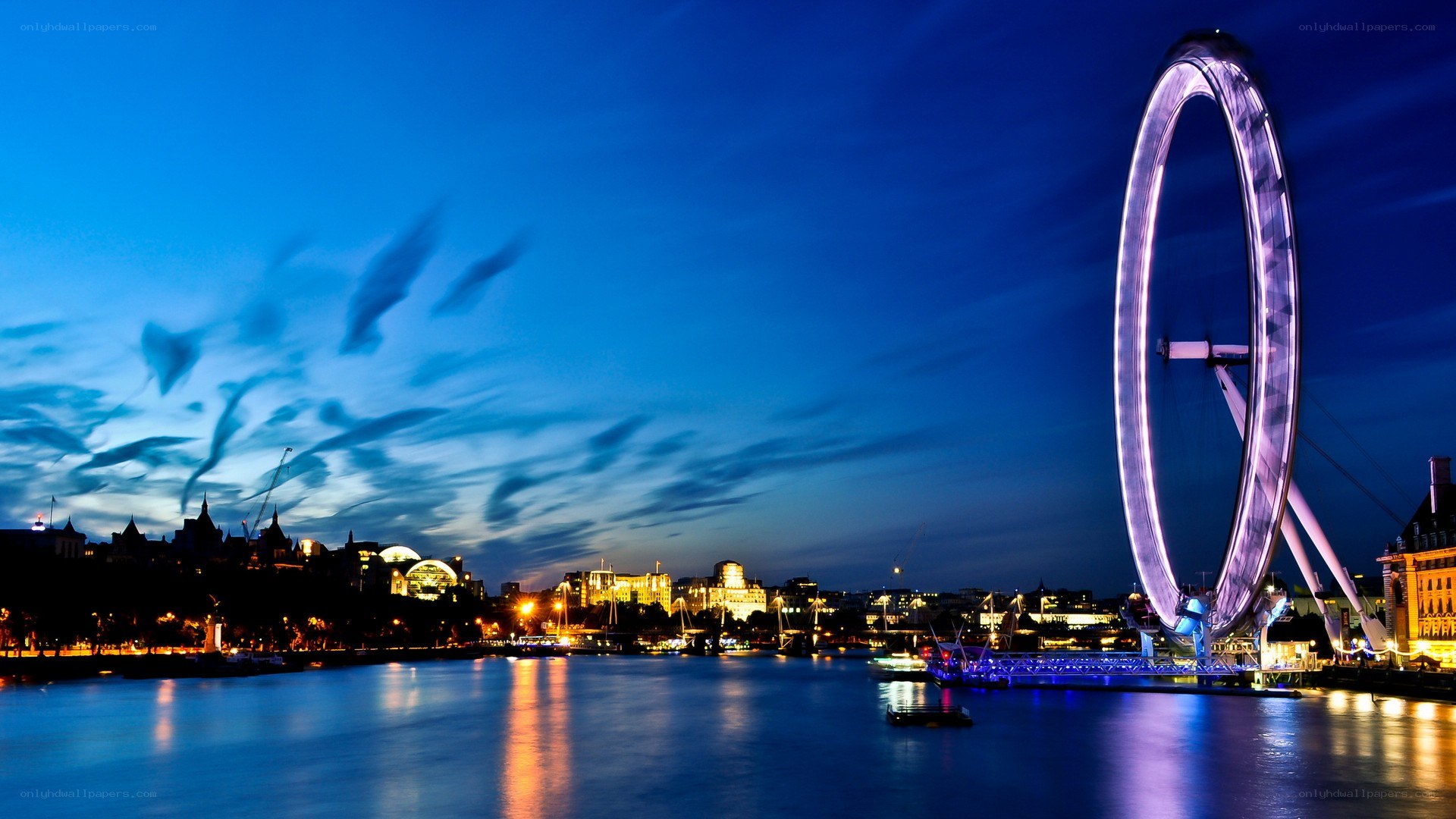 London Eye at dusk