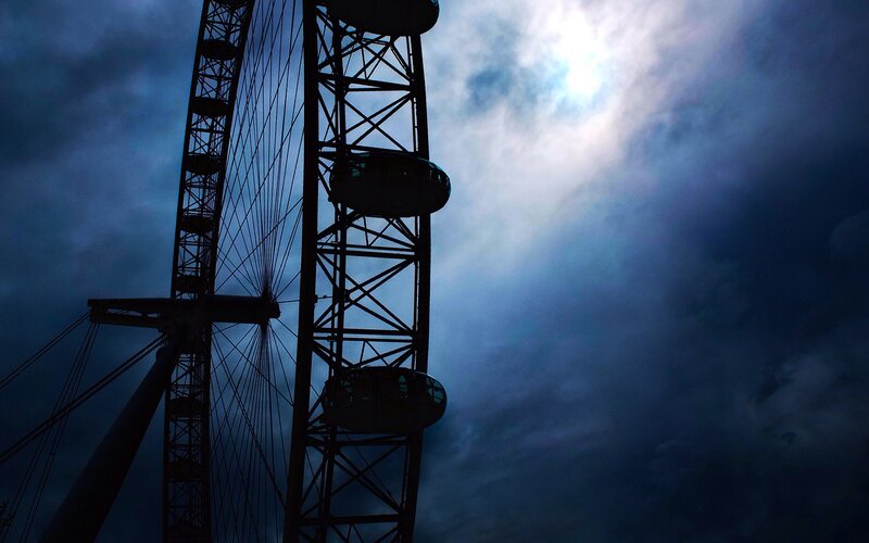 London Eye at dusk
