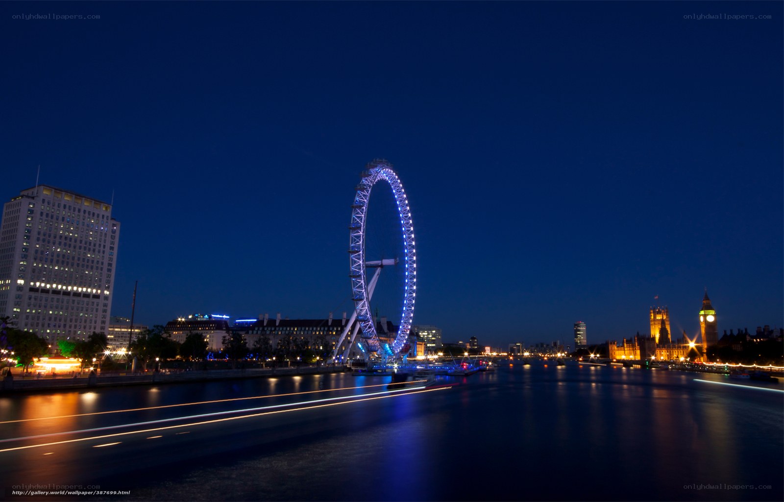 London Eye at night
