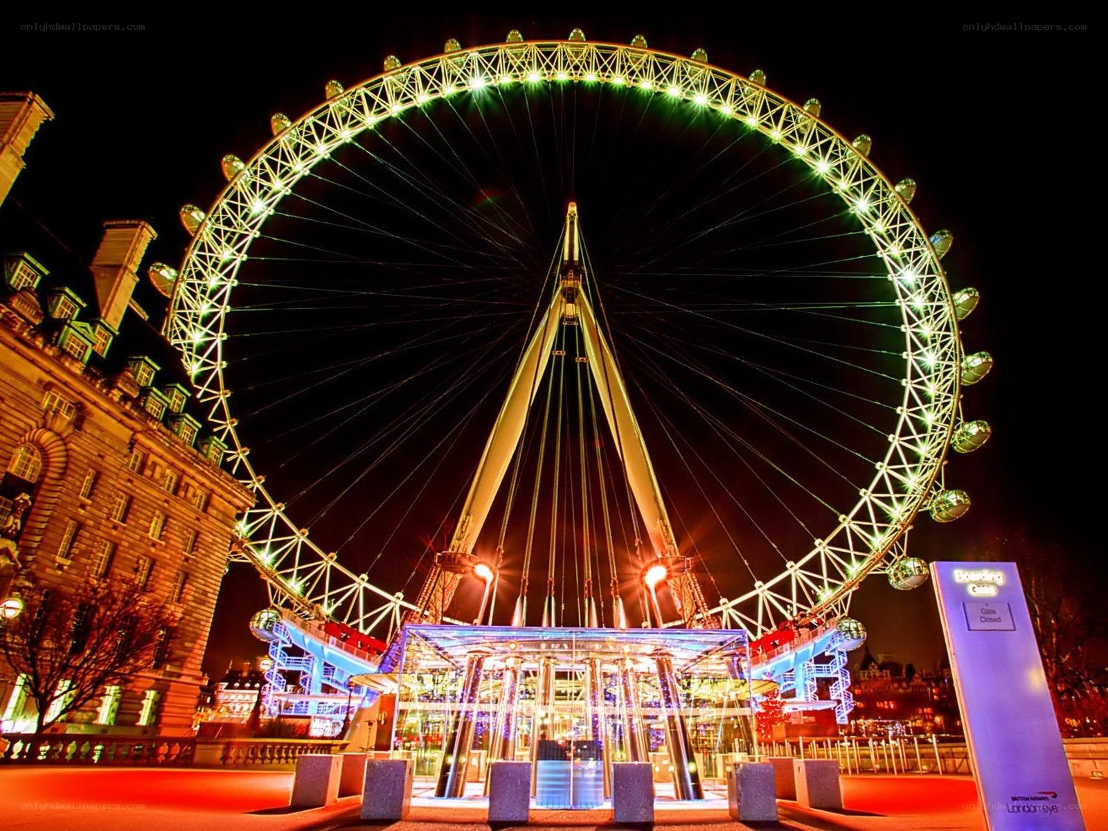 London Eye at night
