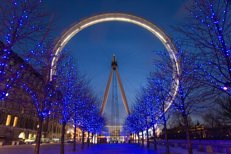 London Eye at night