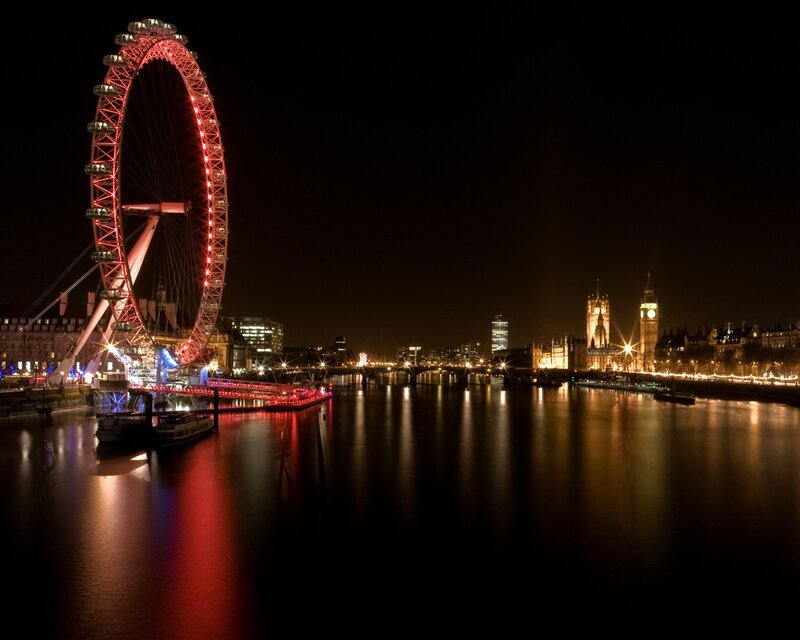 London Eye at night