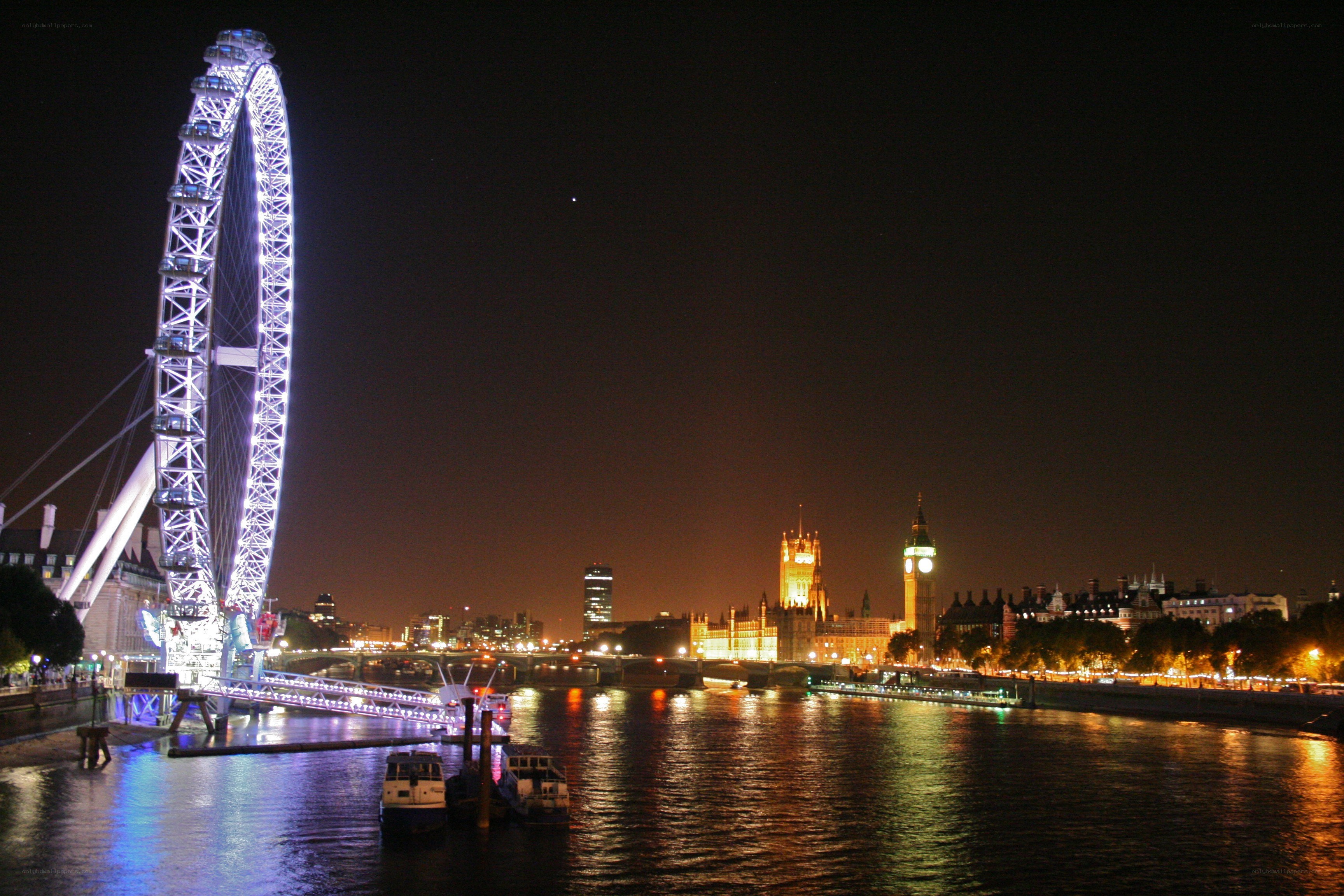 London Eye at night