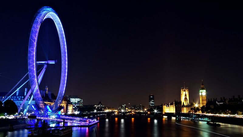 London Eye at night