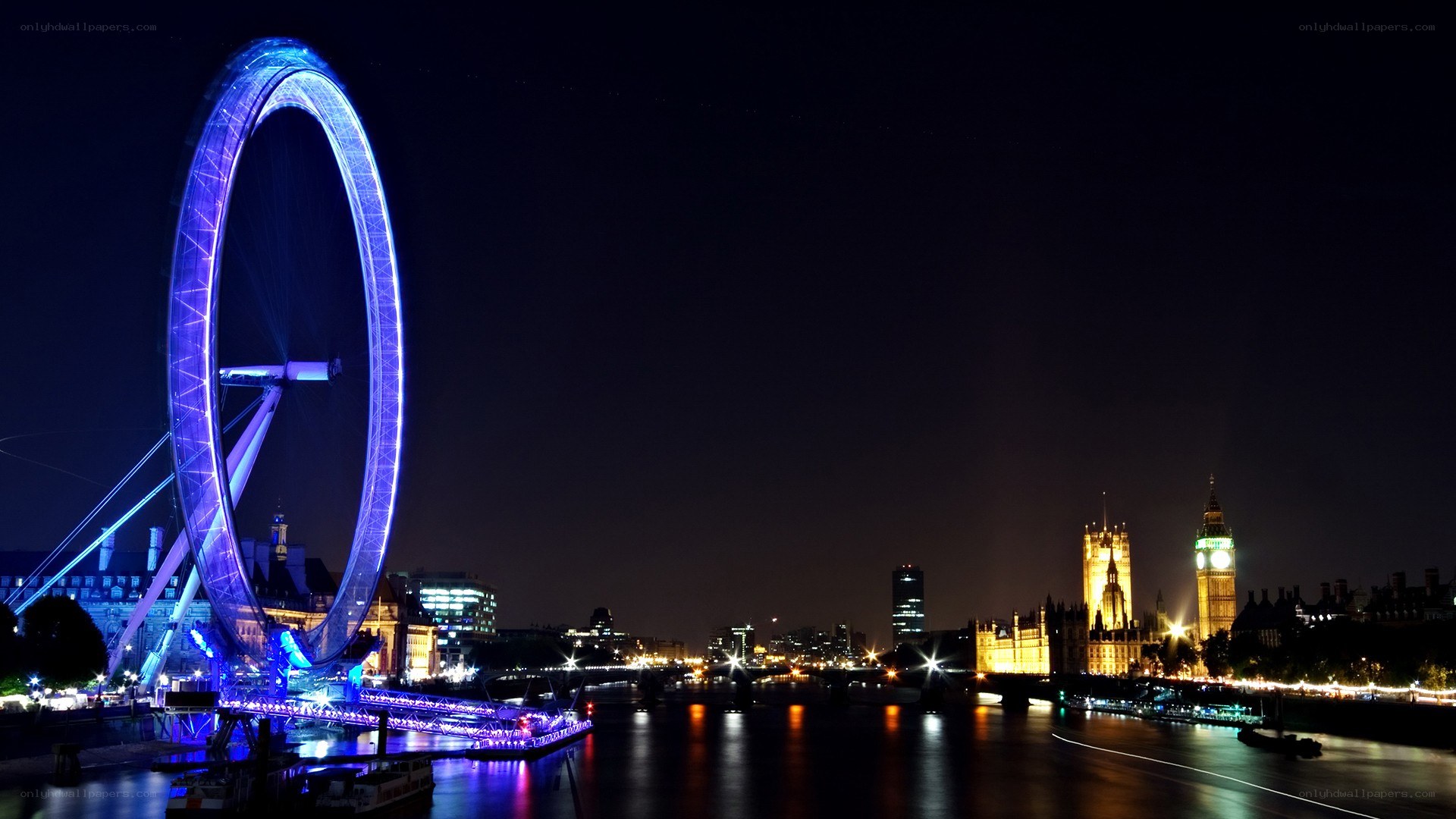 London Eye at night