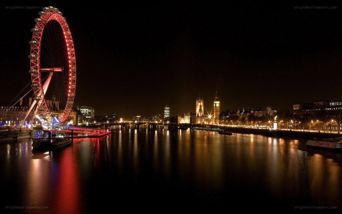 London Eye at night