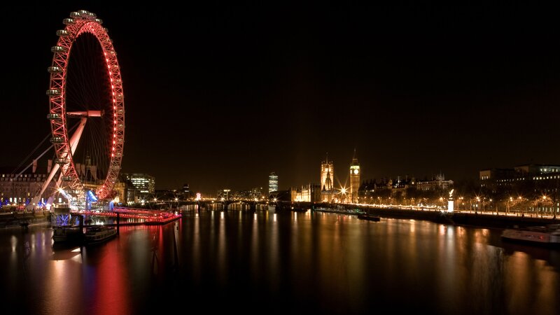 London Eye at night