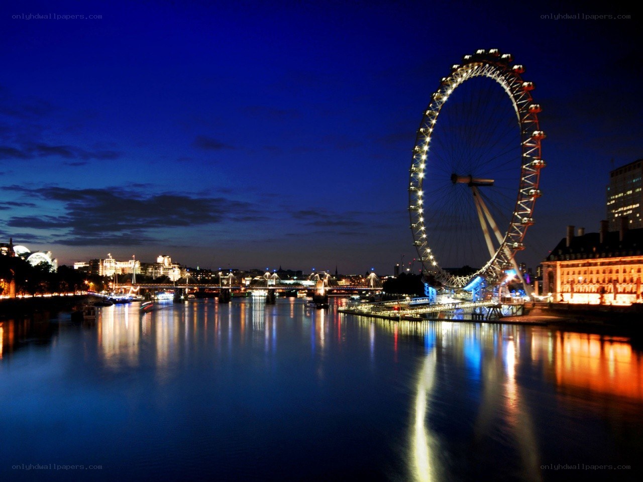 London Eye at night