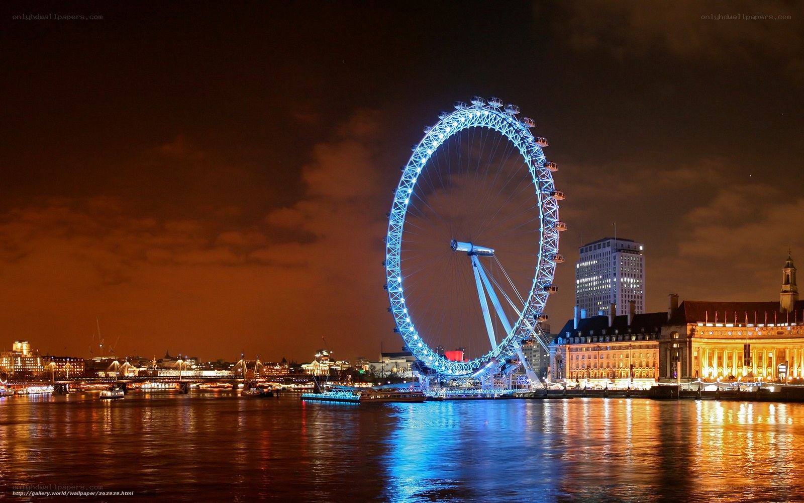London Eye at night