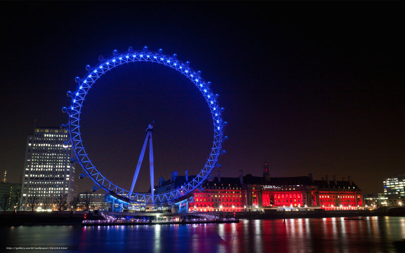 London Eye at night
