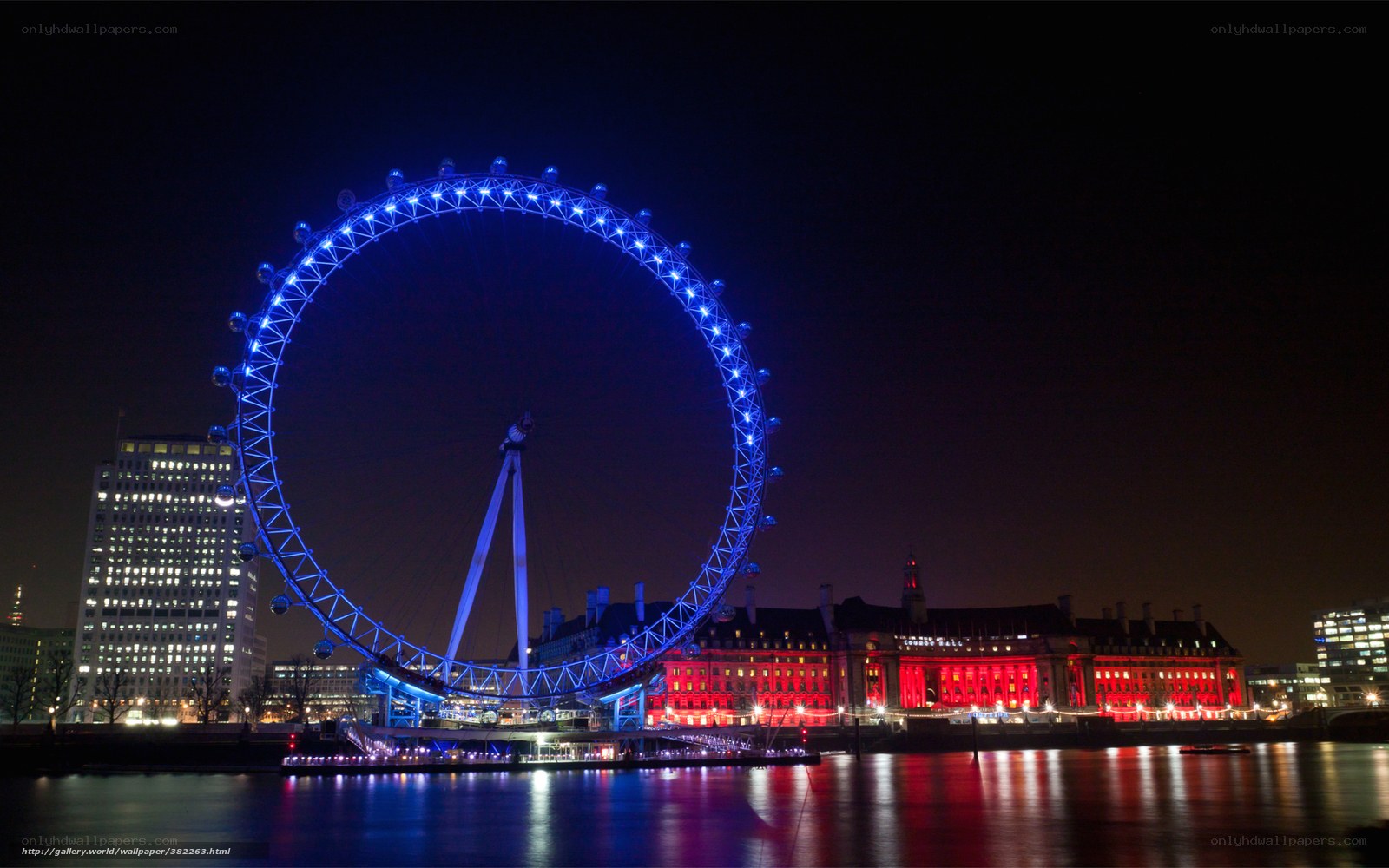London Eye at night