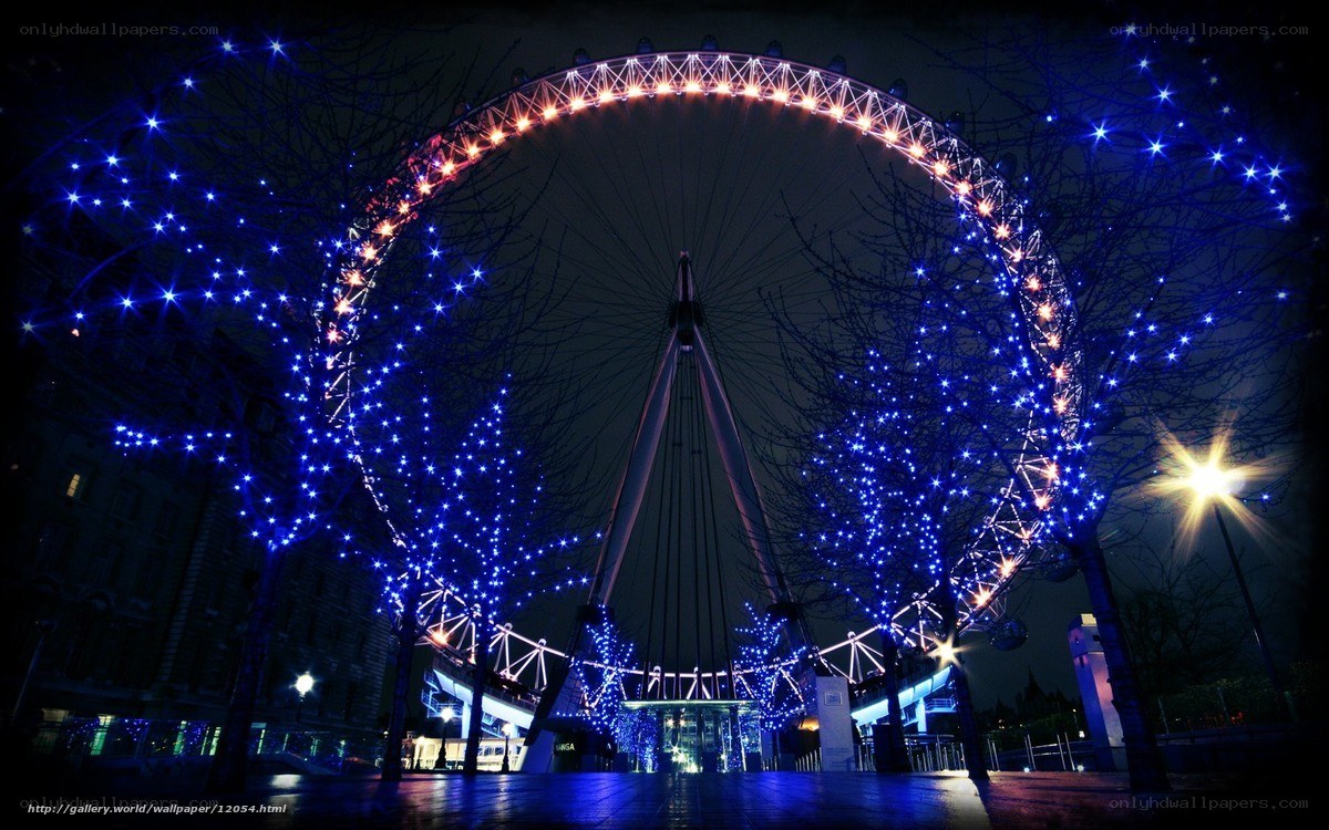 London Eye at night